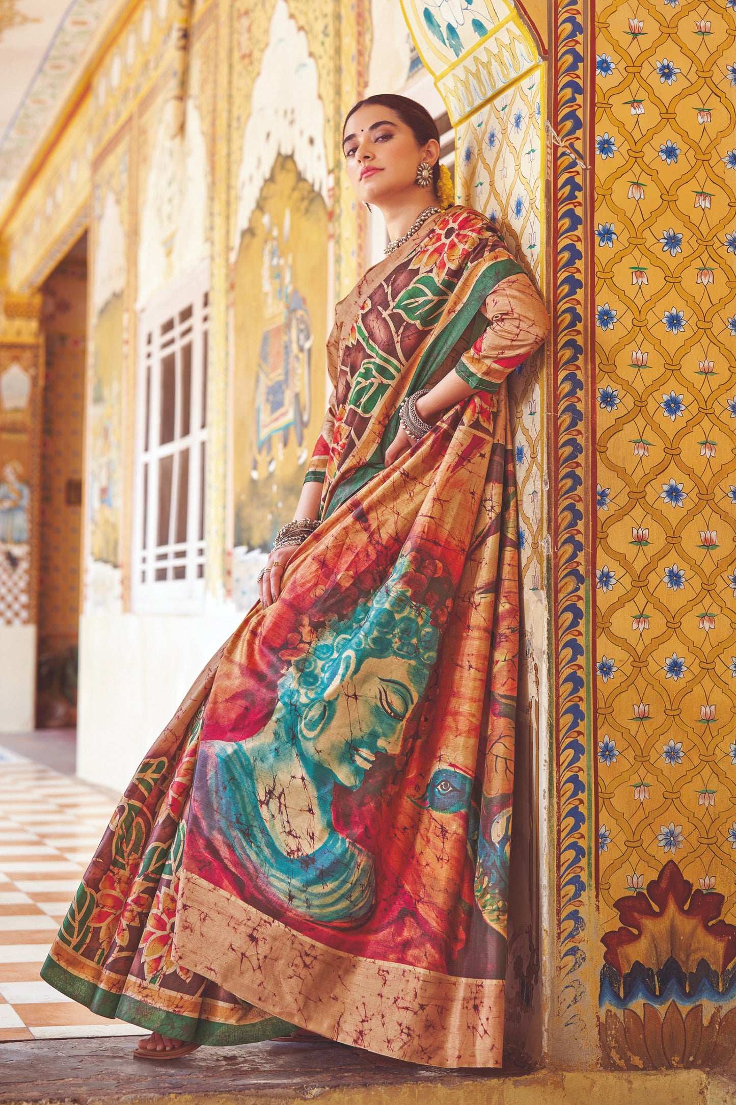 Shakuntala 06 by Vastrya Kozi Silk Floral Printed Saree