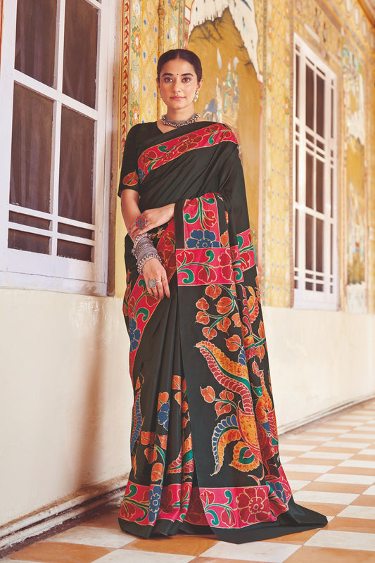 Shakuntala 04 by Vastrya Kozi Silk Floral Printed Saree